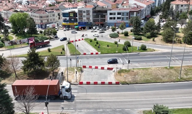 Eskişehir'de kavşak denemesi 1 ay daha uzatıldı