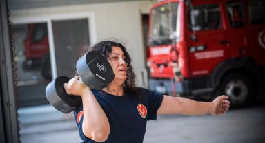 İtfaiye personeli Bahar şimdi Avrupa'da yarışacak