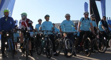 İzmit'te pedallar Hasan Sert için çevrildi