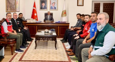 Kahramanmaraş Afet ve Acil Durum Platformu'ndan Vali Ünlüer'e ziyaret