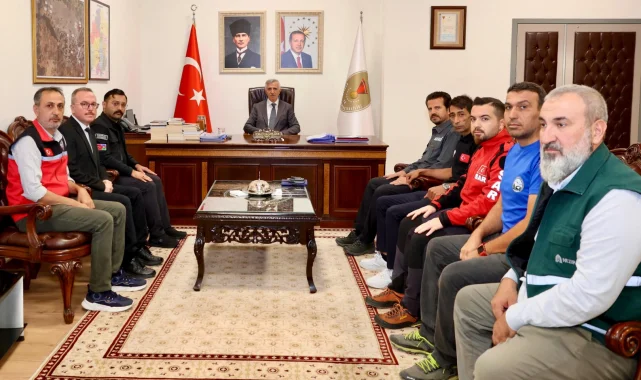 Kahramanmaraş Afet ve Acil Durum Platformu'ndan Vali Ünlüer'e ziyaret