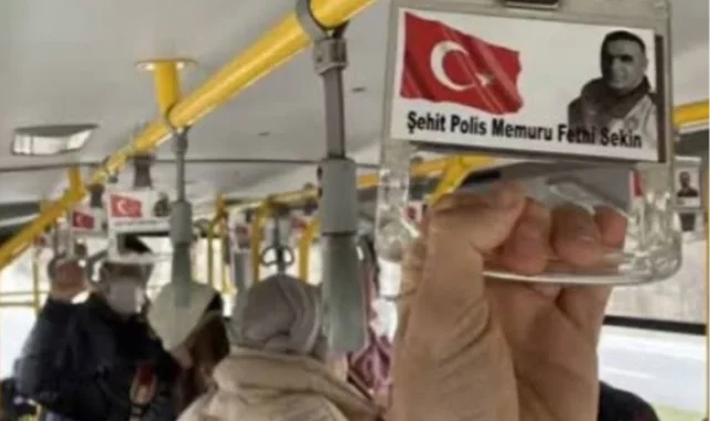 Kahramanmaraş ve Düzce'de otobüs tutacaklarına şehit isimleri yazıldı