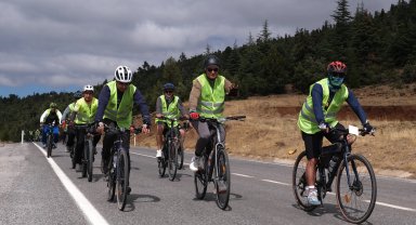 Keykubad'ın izinde pedallar kuraklığa dikkat çekti