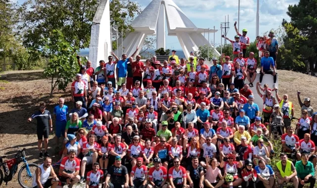 Kocaeli'de pedallar doğa, tarih ve Gazze için çevrildi
