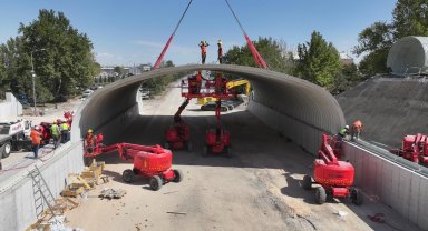 Konya'daki bu teknik Türkiye'de ilk kez deneniyor... İnşaatı süren köprülü kavşak trafiği rahatlatacak