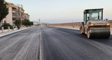 Kordon yolları asfaltlandı