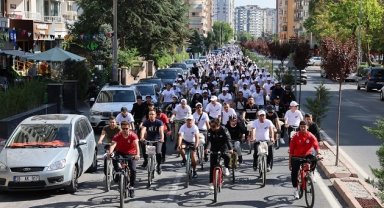 KTO Hareketlilik Haftası'nda bisikletle pedalladı