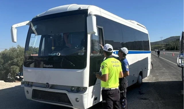 Manisa'da servis araçlarına sıkı denetim