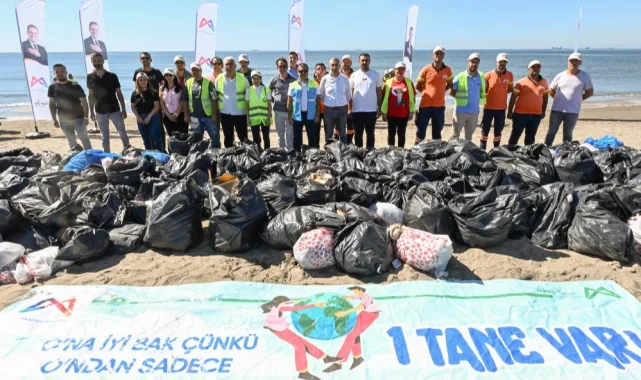 Mersin'de Dünya Temizlik Günü'nde anlamlı mesaj