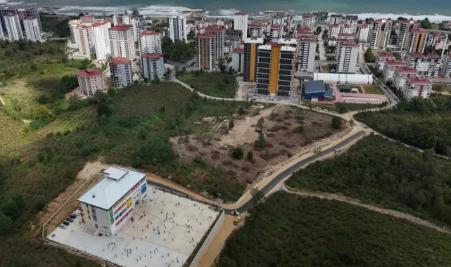Ordu Fatsa'da eğitim yolu asfaltla güçlendi