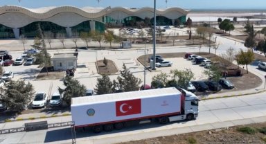 Şam'a zorlu hava koşullarında Türkiye'den iniş desteği