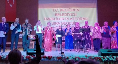 Ankara Keçiören'de emeklilerin 'sıra' coşkusu