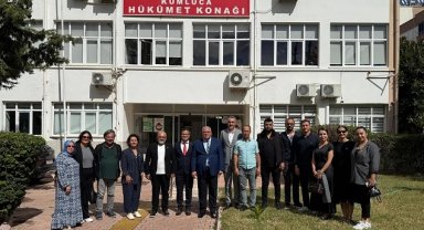 Antalya Kumluca'da CHP'lilerden Kaymakam Güneş'e ziyaret
