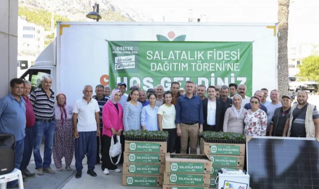 Aydıncık'ta üreticiye Büyükşehir desteği