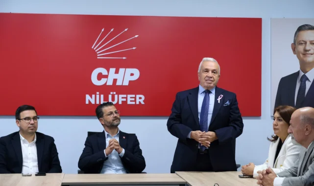 Başkan Özdemir'den CHP Nilüfer'e 'hayırlı olsun' ziyareti