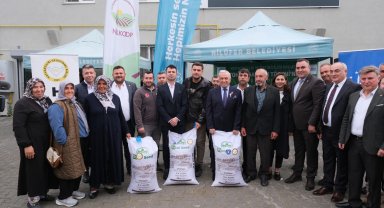 Bursa Nilüfer'den üreticiye İtalyan çimi tohumu desteği