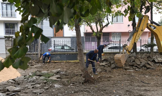 Bursa Osmangazi'de mahalleler yeni park alanlarıyla güzelleşiyor