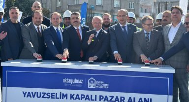 Bursa Yıldırım'a dev yatırım... Yavuzselim Kapalı Pazar Alanı ve Gençlik Merkezi'nin temeli atıldı