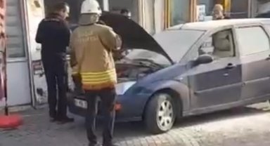 Düzce Konuralp'te araçtan yükselen dumanlar panikletti!