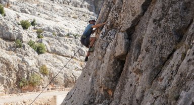 Gaziantep Köklüce Kanyonu'nda tırmanış coşkusu