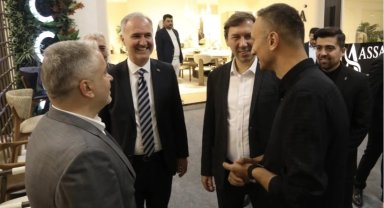 İnegöl'de protokolden Modef Expo'ya ziyaret