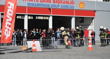 Kayseri Büyükşehir'den lityumlu yangın tatbikatı