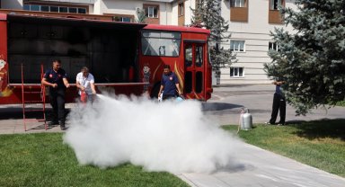 Kayseri Talas personeline yangın eğitimi