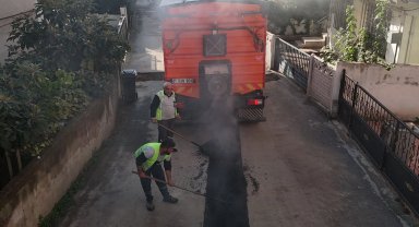 Kocaeli Gebze'de asfalt mesaisi sürüyor