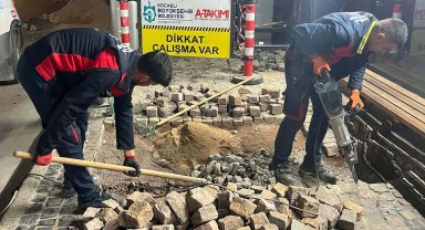 Kocaeli'de yaya yollarına konforlu dokunuş