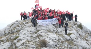 Kösedağ Zirvesine Cumhuriyet yürüyüşü