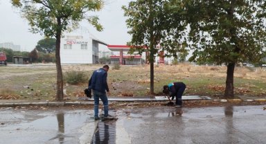 Manisa'da ekipler yağmur için sahada