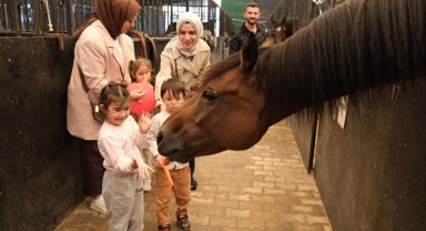 Minikler, Kocaeli'de atlarla buluştu