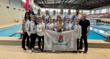 Nevşehir Belediyesi kadın sutopu takımından havuzda başarı