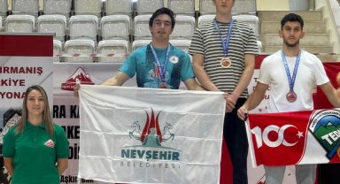 Nevşehirli sporcu Türkiye ikincisi oldu