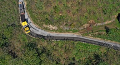 Ordu Çamaş'ta 4 mahalleye hitap eden güzergah asfaltlandı