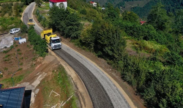 Ordu'da yol özlemi asfaltla son buldu