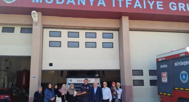 Saadet Partili kadınlardan Mudanya İtfaiyesi'ne ziyaret