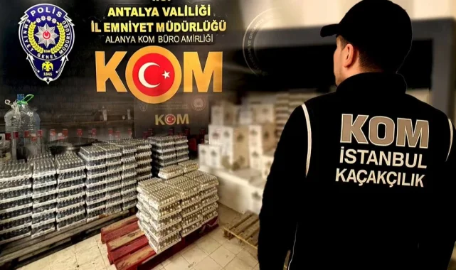 81 ilde kaçak ve sahte alkol operasyonu: 179 şüpheliye adli işlem