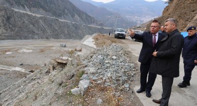 Artvin'de Livane Küçük Sanayi Sitesi'nde inceleme