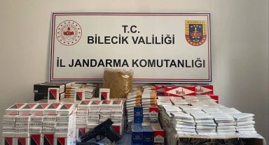 Bilecik Jandarması'ndan kaçak tütün ve silah operasyonu