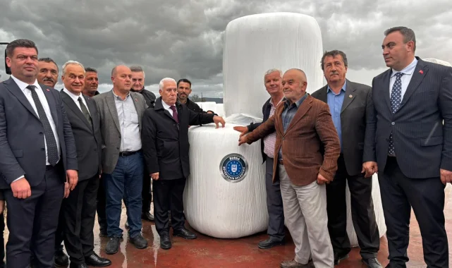 Bursa'da çiftçilere destek sürüyor... Mustafakemalpaşa'da Silaj Paketleme Tesisi açıldı