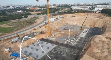 Çayırova Devlet'in temel betonu dökülüyor