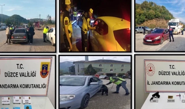 Düzce Jandarması'ndan şok uygulama... 29 aranan kişi yakalandı!