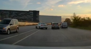 Düzce'de kural tanımazlar zor anlar yaşattı!