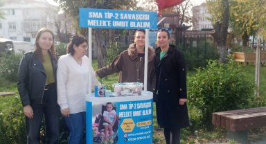 Edirne Keşan'da SMA hastası Melek'e duyarlılık standı