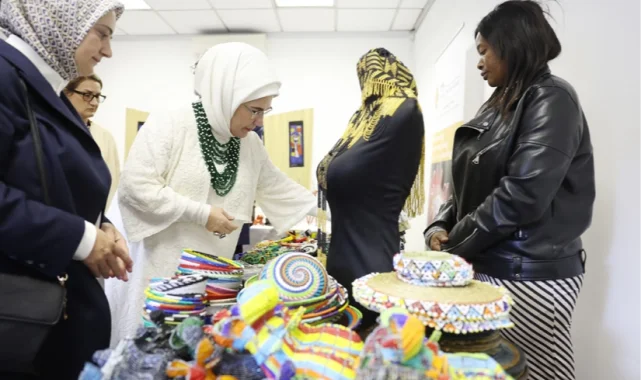 Emine Erdoğan'dan Johannesburg'ta Ulusal Miras Sergisi'ne ziyaret