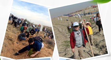 Fidanlar genç enerjiyle toprakla buluştu