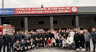 İtfaiyeci adaylarından Kocaeli İtfaiyesi'ne teknik ziyaret