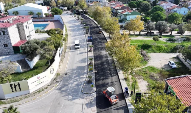 İzmir'de Urla'ya iki caddeye yeni çehre