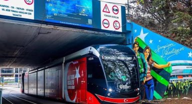 Kartepe demir ağlarla örülüyor... Kartepe tramvayı için ilk kepçe vuruldu